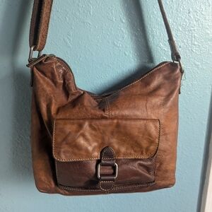 Jack georges Brown Leather Men's Bag